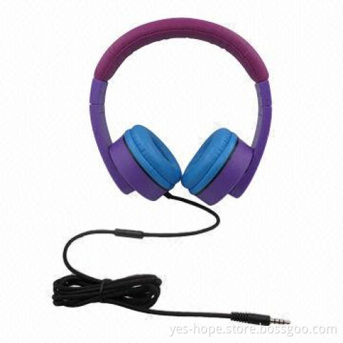 Fashionable Stereo Headphones with Microphones, 20Hz-20kHz Frequency Range, 40mm Speaker